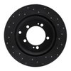 623-72029L Drilled Brake Rotor [Black], 1994-1995 Multiple Makes/Models, Position: Rear Left - image 4