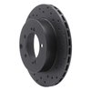 623-72029R Drilled Brake Rotor [Black], 1994-1995 Multiple Makes/Models, Position: Rear Right - image 2