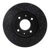 623-72039L Drilled Brake Rotor [Black], 2004-2004 Mitsubishi, Position: Front Left - image 2