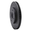 623-72039R Drilled Brake Rotor [Black], 2004-2004 Mitsubishi, Position: Front Right - image 2