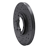 623-72047L Drilled Brake Rotor [Black], 1979-1986 Multiple Makes/Models, Position: Front Left - image 1