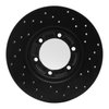 623-72047L Drilled Brake Rotor [Black], 1979-1986 Multiple Makes/Models, Position: Front Left - image 4