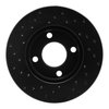 623-73000R Drilled Brake Rotor [Black], 1978-1992 Audi/Volkswagen, Position: Front Right - image 4