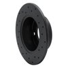623-73002L Drilled Brake Rotor [Black], 1980-1991 Audi/Volkswagen, Position: Rear Left - image 2
