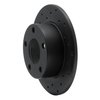 623-73002L Drilled Brake Rotor [Black], 1980-1991 Audi/Volkswagen, Position: Rear Left - image 3