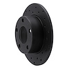 623-73002R Drilled Brake Rotor [Black], 1980-1991 Audi/Volkswagen, Position: Rear Right - image 1