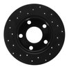 623-73002R Drilled Brake Rotor [Black], 1980-1991 Audi/Volkswagen, Position: Rear Right - image 4