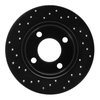 623-73012R Drilled Brake Rotor [Black], 1989-1991 Audi/Volkswagen, Position: Rear Right - image 3