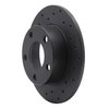 623-73018L Drilled Brake Rotor [Black], 1998-2001 Audi/Volkswagen, Position: Rear Left - image 3