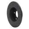 623-73018R Drilled Brake Rotor [Black], 1998-2001 Audi/Volkswagen, Position: Rear Right - image 2