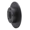 623-73018R Drilled Brake Rotor [Black], 1998-2001 Audi/Volkswagen, Position: Rear Right - image 3