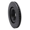 623-73034L Drilled Brake Rotor [Black], 2004-2011 Audi/Volkswagen, Position: Front Left - image 4