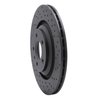 623-73051L Drilled Brake Rotor [Black], 2007-2011 Audi/Volkswagen, Position: Rear Left - image 2