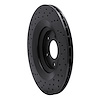 623-73051R Drilled Brake Rotor [Black], 2007-2011 Audi/Volkswagen, Position: Rear Right - image 1