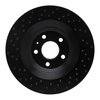 623-73051R Drilled Brake Rotor [Black], 2007-2011 Audi/Volkswagen, Position: Rear Right - image 4