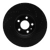 623-73065L Drilled Brake Rotor [Black], 2011-2017 Audi/Volkswagen, Position: Front Left - image 1