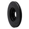 623-73065L Drilled Brake Rotor [Black], 2011-2017 Audi/Volkswagen, Position: Front Left - image 2