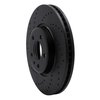 623-73065L Drilled Brake Rotor [Black], 2011-2017 Audi/Volkswagen, Position: Front Left - image 3