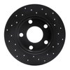 623-74014L Drilled Brake Rotor [Black], 1996-2005 Audi/Volkswagen, Position: Rear Left - image 4