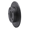 623-74014R Drilled Brake Rotor [Black], 1996-2005 Audi/Volkswagen, Position: Rear Right - image 1