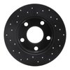 623-74014R Drilled Brake Rotor [Black], 1996-2005 Audi/Volkswagen, Position: Rear Right - image 4