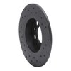 623-74019L Drilled Brake Rotor [Black], 1998-2020 Multiple Makes/Models, Position: Rear Left - image 3