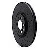 623-74021R Drilled Brake Rotor [Black], 2000-2006 Audi/Volkswagen, Position: Front Right - image 1