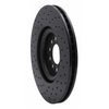623-74021R Drilled Brake Rotor [Black], 2000-2006 Audi/Volkswagen, Position: Front Right - image 2
