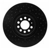 623-74021R Drilled Brake Rotor [Black], 2000-2006 Audi/Volkswagen, Position: Front Right - image 4
