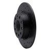 623-74031R Drilled Brake Rotor [Black], Fits Select Multiple Makes/Models, Position: Rear Right - image 2