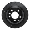 623-74048L Drilled Brake Rotor [Black], 2003-2018 Multiple Makes/Models, Position: Rear Left - image 1