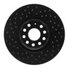 623-74053R Drilled Brake Rotor [Black], Fits Select Multiple Makes/Models, Position: Front Right - image 3