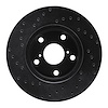 623-75003R Drilled Brake Rotor [Black], 1992-1998 Lexus/Toyota/Scion, Position: Front Right - image 1