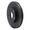 623-75003R Drilled Brake Rotor [Black], 1992-1998 Lexus/Toyota/Scion, Position: Front Right - image 2