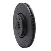 623-75024D Drilled Brake Rotor [Black], 2007-2011 Lexus/Toyota/Scion, Position: Right Front - image 3