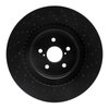 623-75026 Drilled Brake Rotor [Black], 2008-2014 Lexus/Toyota/Scion, Position: Front - image 2