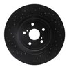 623-75043R Drilled Brake Rotor [Black], Fits Select Lexus/Toyota/Scion, Position: Front Right - image 3