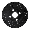 623-76021L Drilled Brake Rotor [Black], 1985-1988 Multiple Makes/Models, Position: Front Left - image 1