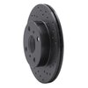 623-76021R Drilled Brake Rotor [Black], 1985-1988 Multiple Makes/Models, Position: Front Right - image 2