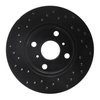 623-76021R Drilled Brake Rotor [Black], 1985-1988 Multiple Makes/Models, Position: Front Right - image 3