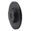 623-76028R Drilled Brake Rotor [Black], 1986-1992 Lexus/Toyota/Scion, Position: Front Right - image 3