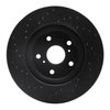 623-76028R Drilled Brake Rotor [Black], 1986-1992 Lexus/Toyota/Scion, Position: Front Right - image 4