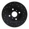 623-76031L Drilled Brake Rotor [Black], 1985-1986 Lexus/Toyota/Scion, Position: Rear Left - image 3