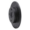 623-76031L Drilled Brake Rotor [Black], 1985-1986 Lexus/Toyota/Scion, Position: Rear Left - image 4