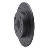 623-76031R Drilled Brake Rotor [Black], 1985-1986 Lexus/Toyota/Scion, Position: Rear Right - image 2