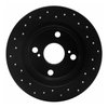 623-76035R Drilled Brake Rotor [Black], 1987-1992 Multiple Makes/Models, Position: Rear Right - image 4