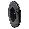 623-76051L Drilled Brake Rotor [Black], 1992-2001 Lexus/Toyota/Scion, Position: Front Left - image 1