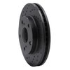 623-76051L Drilled Brake Rotor [Black], 1992-2001 Lexus/Toyota/Scion, Position: Front Left - image 2