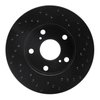 623-76051L Drilled Brake Rotor [Black], 1992-2001 Lexus/Toyota/Scion, Position: Front Left - image 3