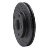 623-76051R Drilled Brake Rotor [Black], 1992-2001 Lexus/Toyota/Scion, Position: Front Right - image 3